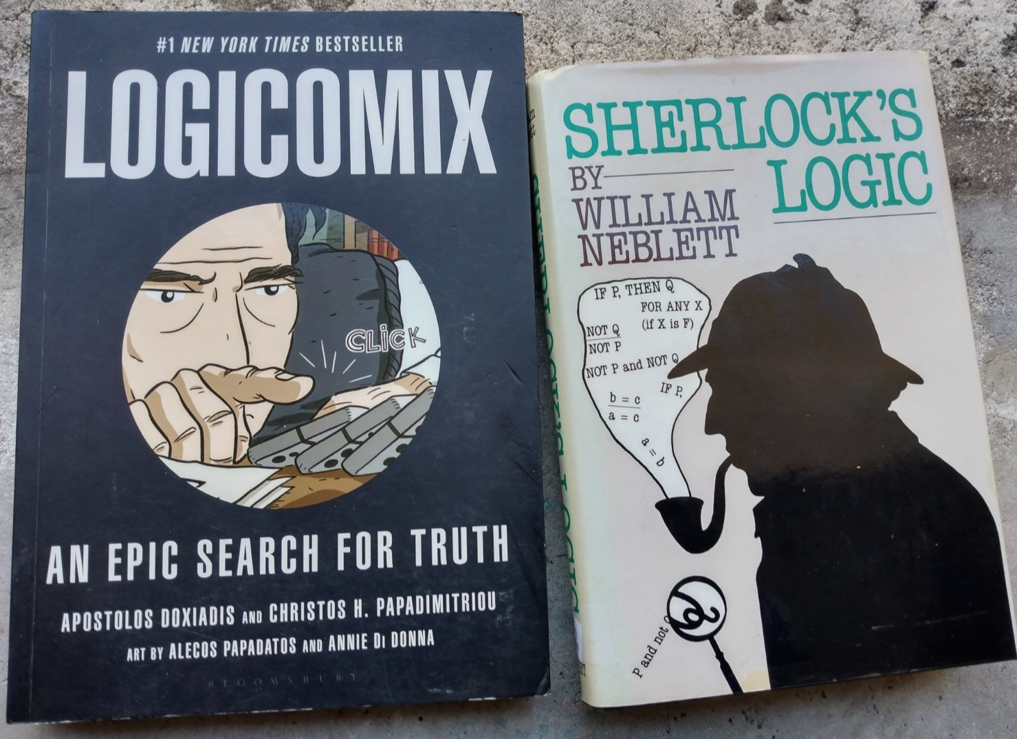📚 Logic & Philosophy Duo (2 Books) – Logicomix Graphic Novel & Sherlock’s Logic