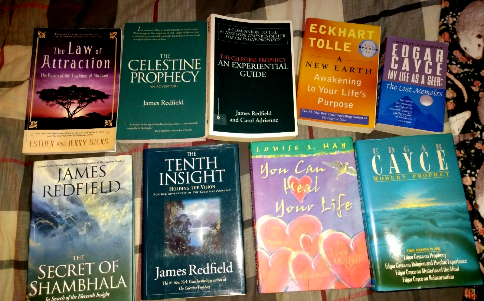 📚 Redfield Celestine Prophecy, Tolle, Louise Hay, Edgar Cayce - FREE Shipping