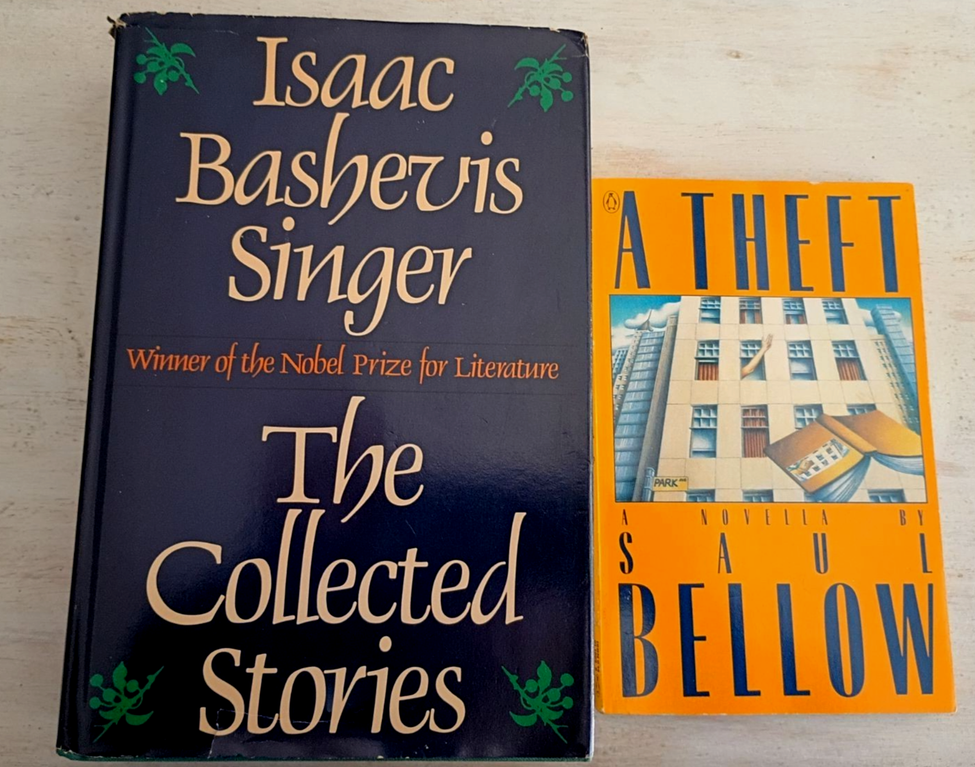📚  Isaac Bashevis Singer & A Theft 1st ed Saul Bellow FREE Shipping