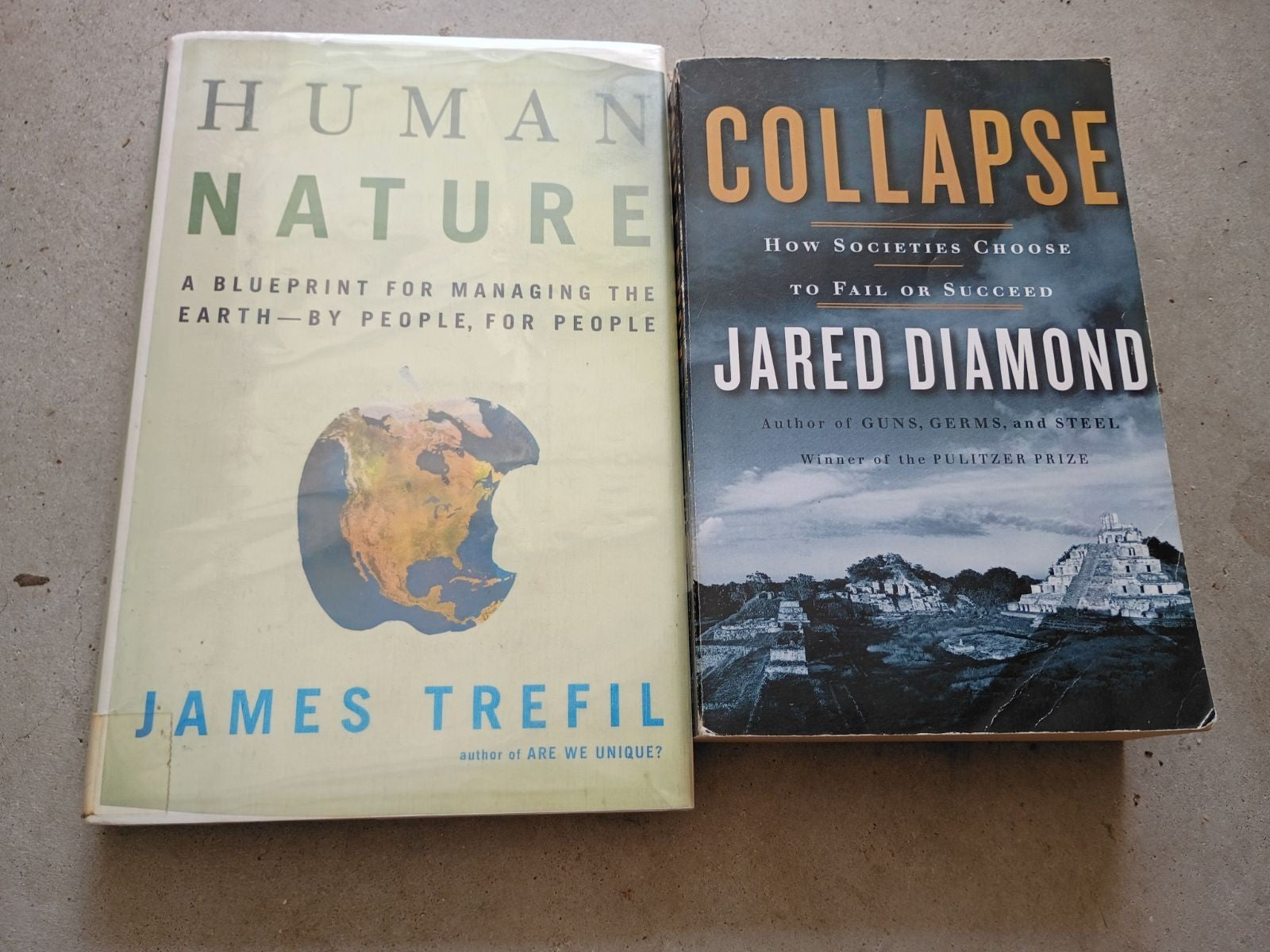 📚 Collapse Jared Diamond & Human Nature James Trefil – FREE Shipping
