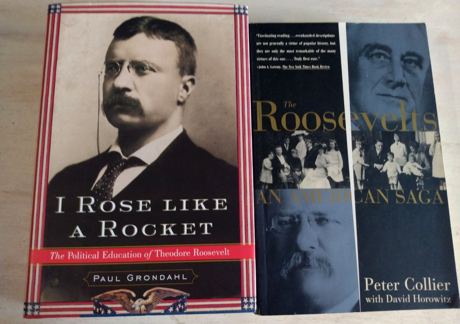 📚 Two Books: I Rose Like a Rocket : Thedore Roosevelt, The Roosevelts