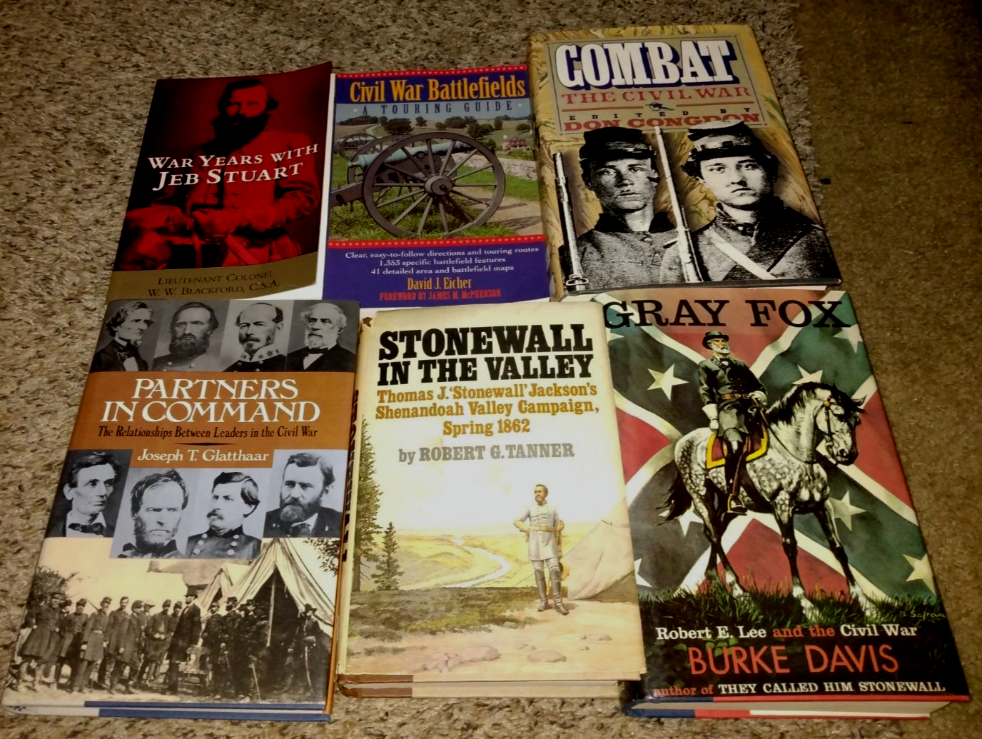 📚 Civil War Lot:  Jeb Stuart, Robert E. Lee, Stonewall - FREE Shipping