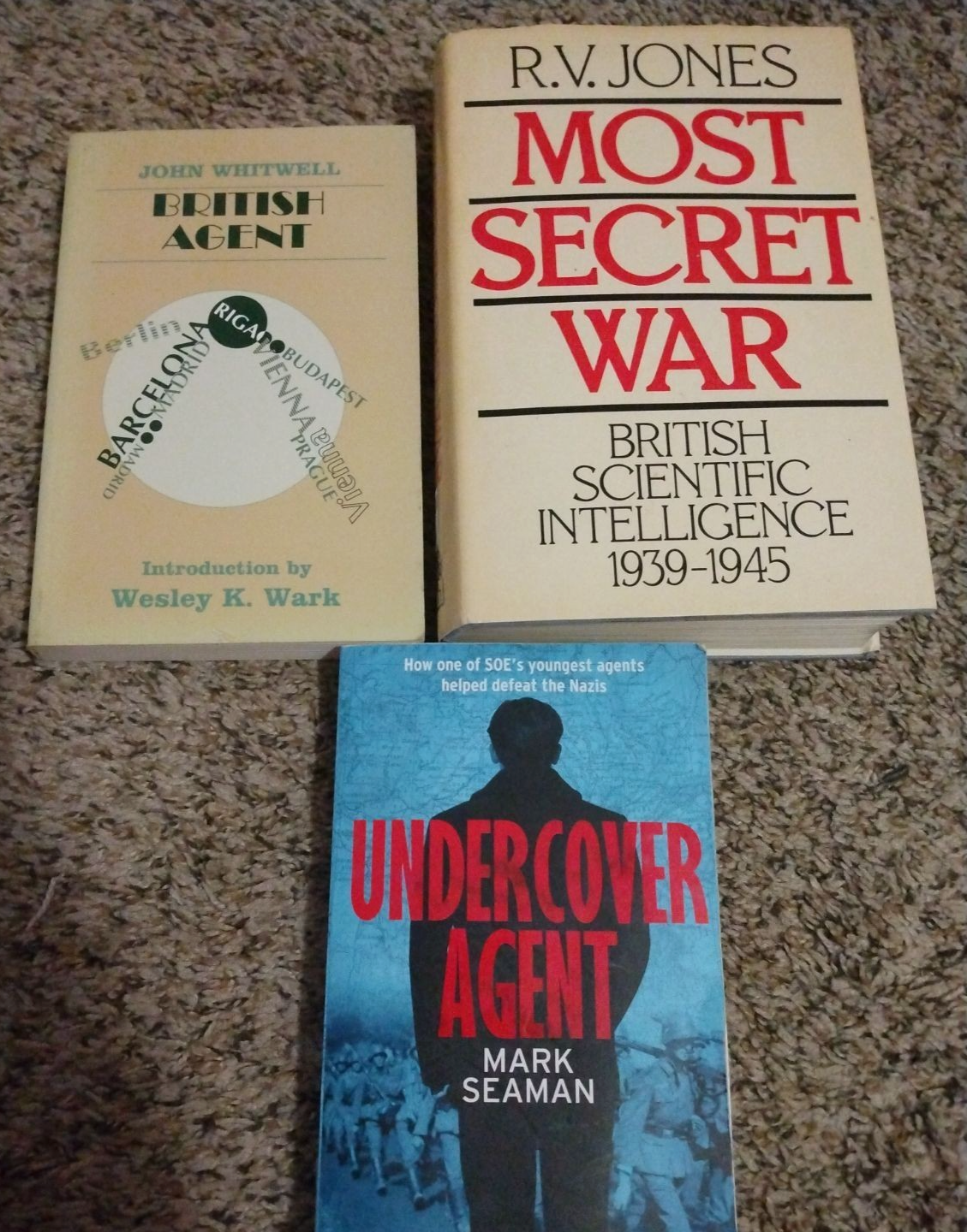 📚 WWII BRITISH INTELLIGENCE Lot (3 Books) - R.V. Jones, MI6 & SOE Spy History