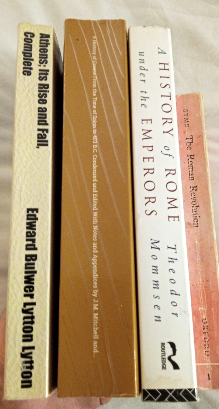 📚 Lot of 4 Classics on Greece & Rome | Bulwer-Lytton, Grote, Mommsen, Syme