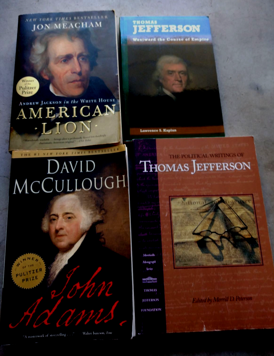📚 Presidential History Bundle (4 Books) – John Adams, Jefferson & Jackson