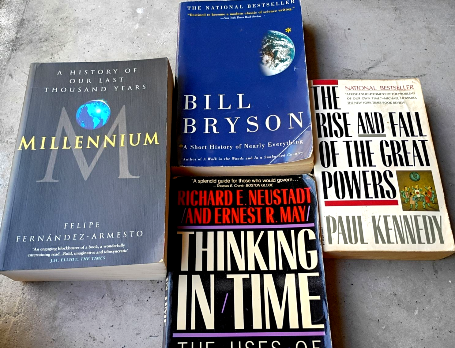 📚Bill Bryson,  Fernández-Armesto, Paul Kennedy, Thinking in Time, FREE Shipping