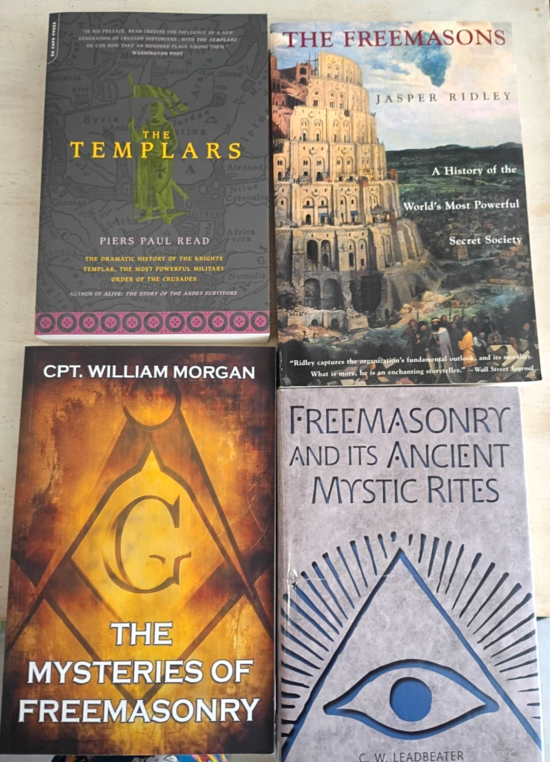 📚 Freemasonry and Templars: Ridley, Leadbeater, William Morgan FREE Shipping